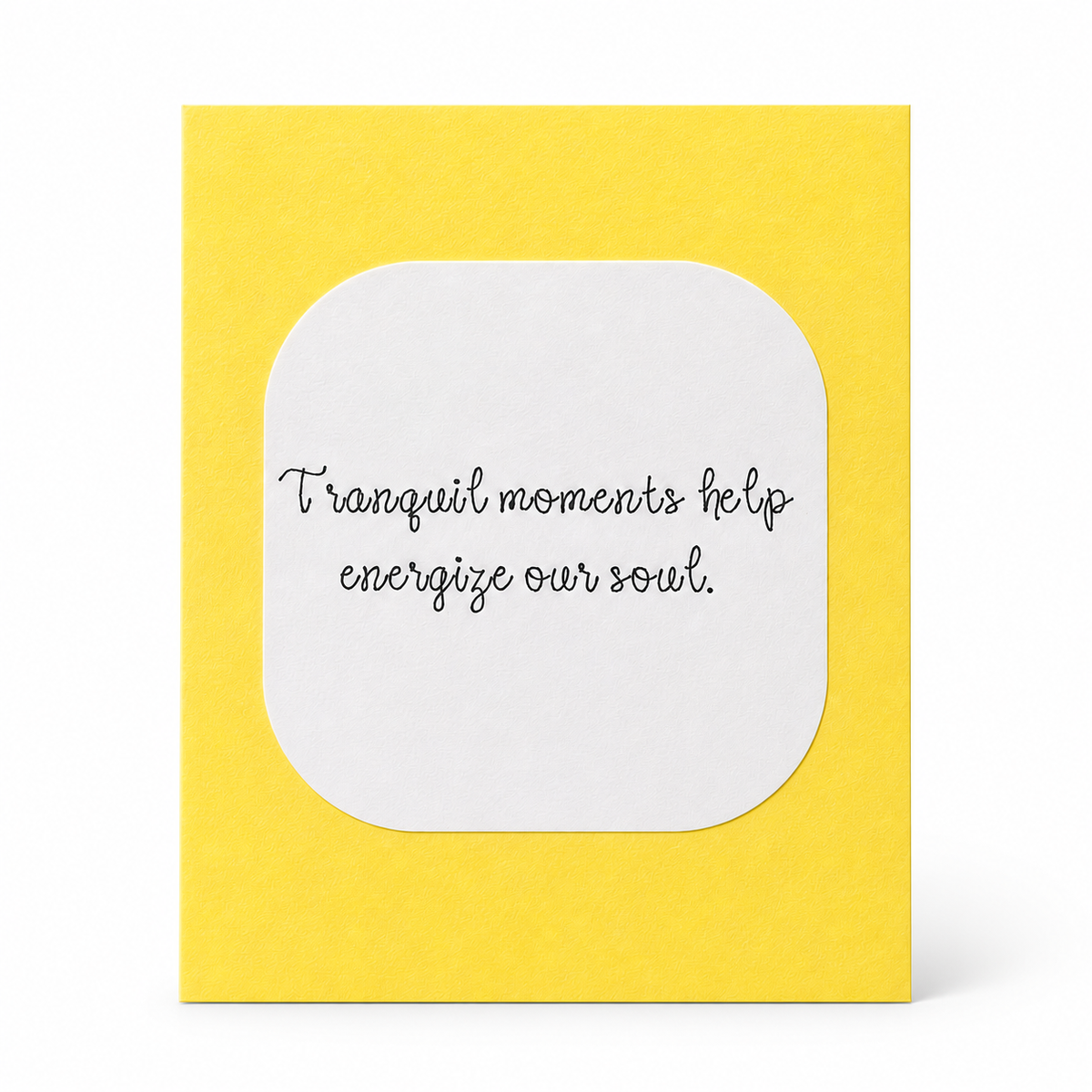 Yellow Peace Card