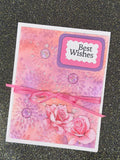 Best Wishes Pink Card
