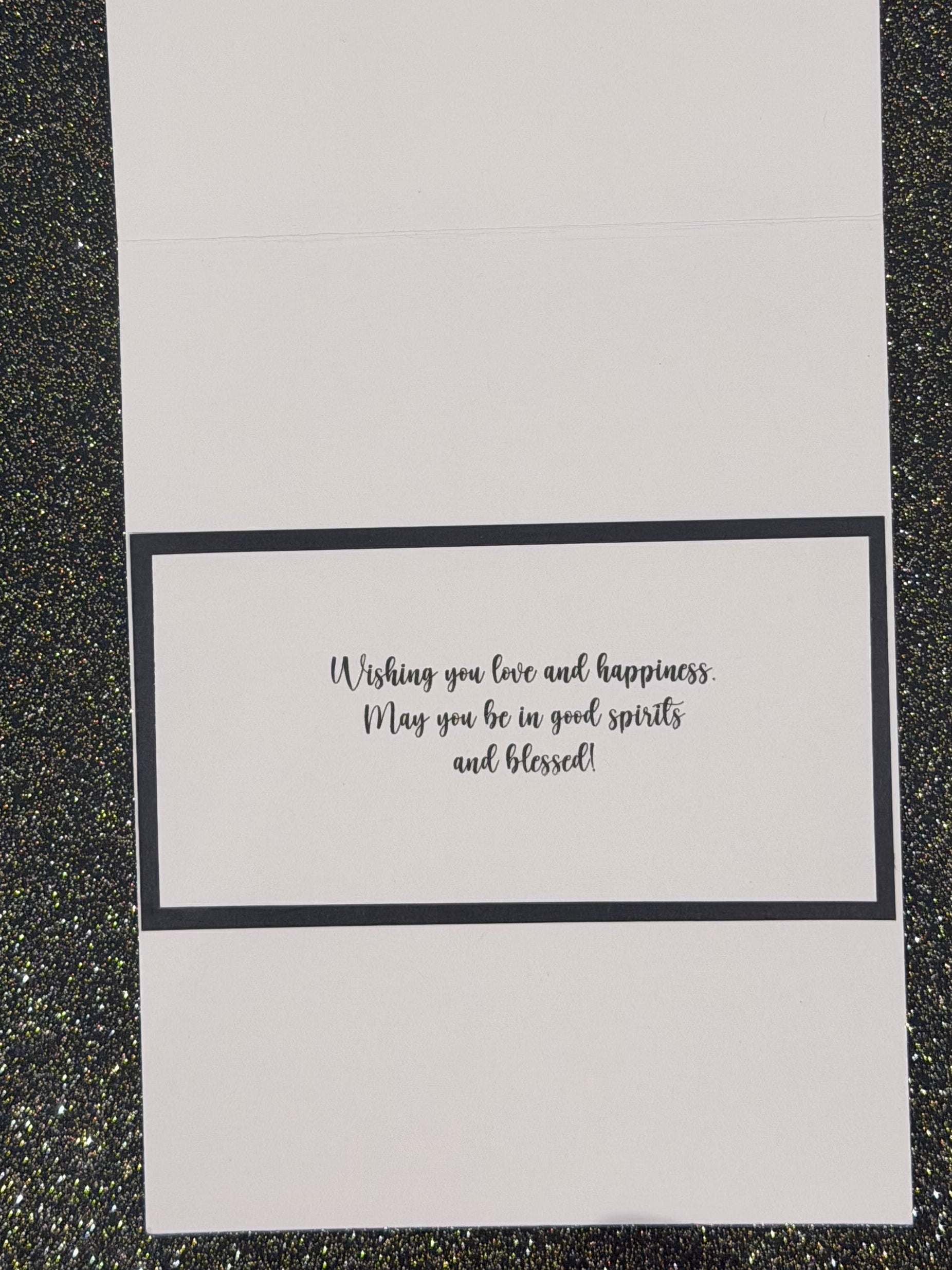 Best Wishes Pink Card