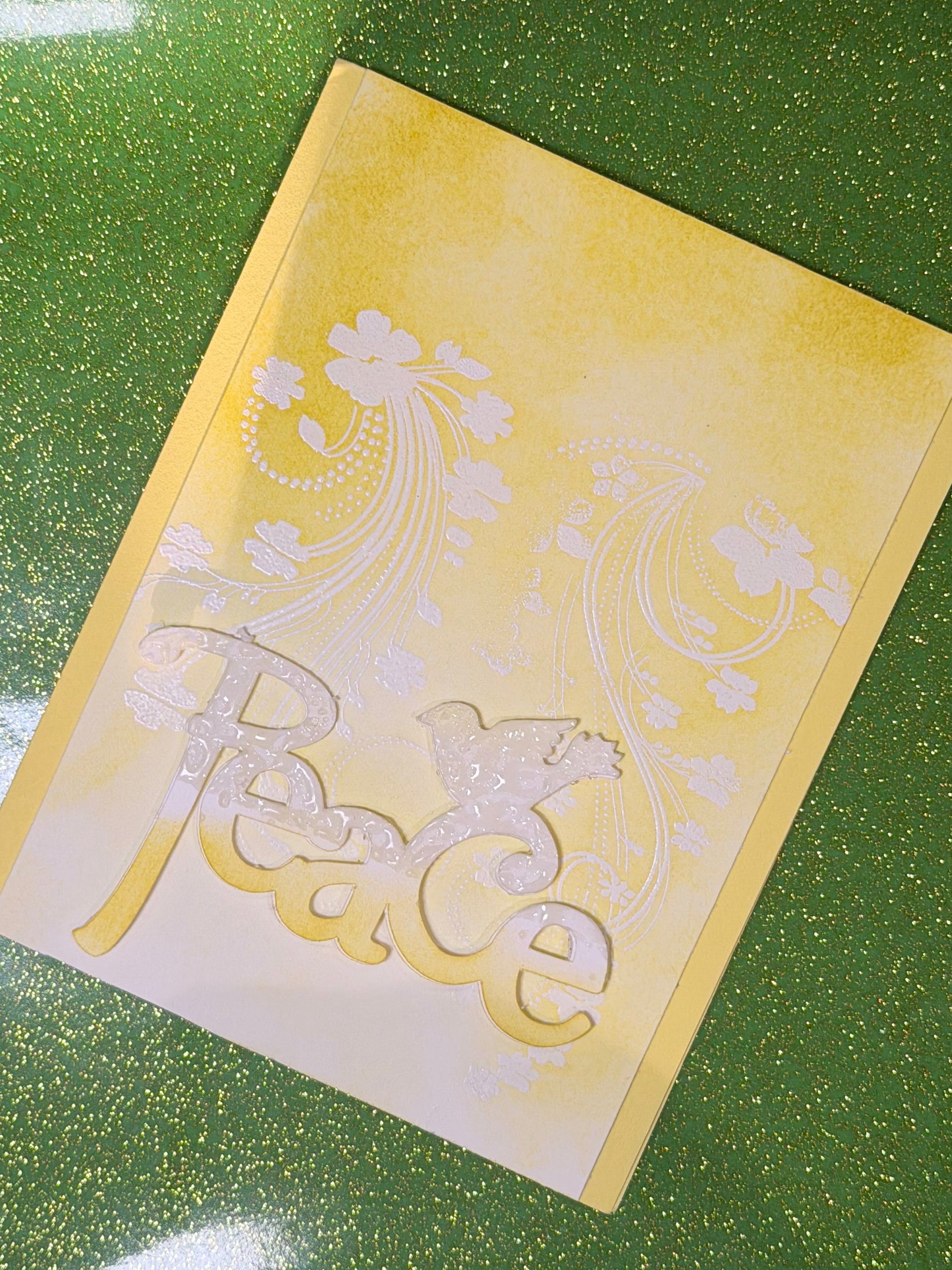 Yellow Peace Card