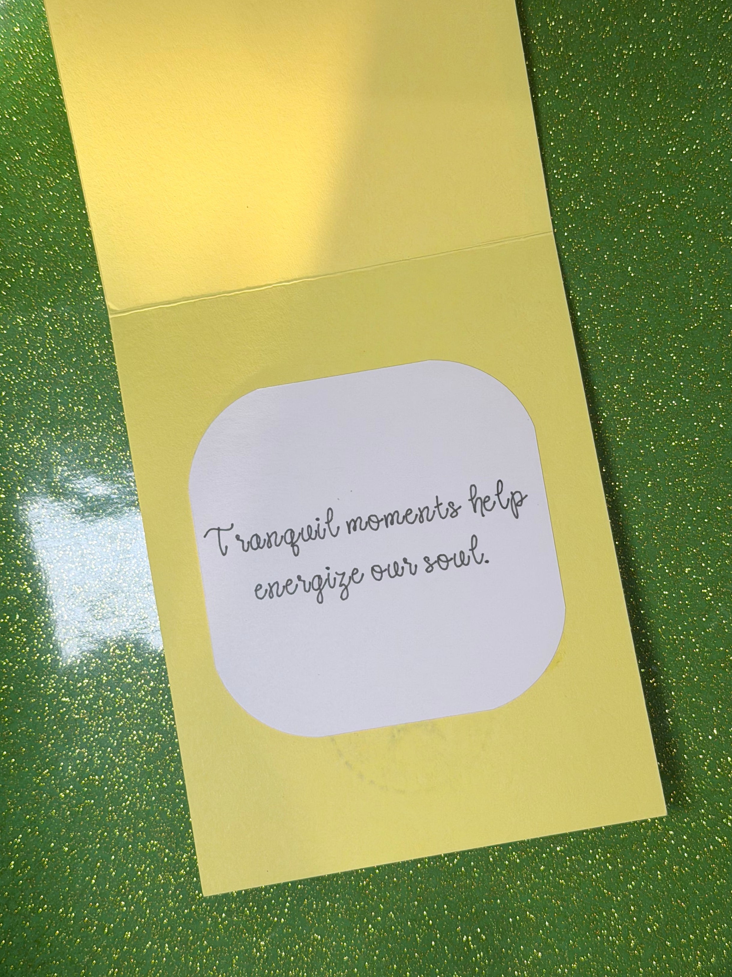 Yellow Peace Card