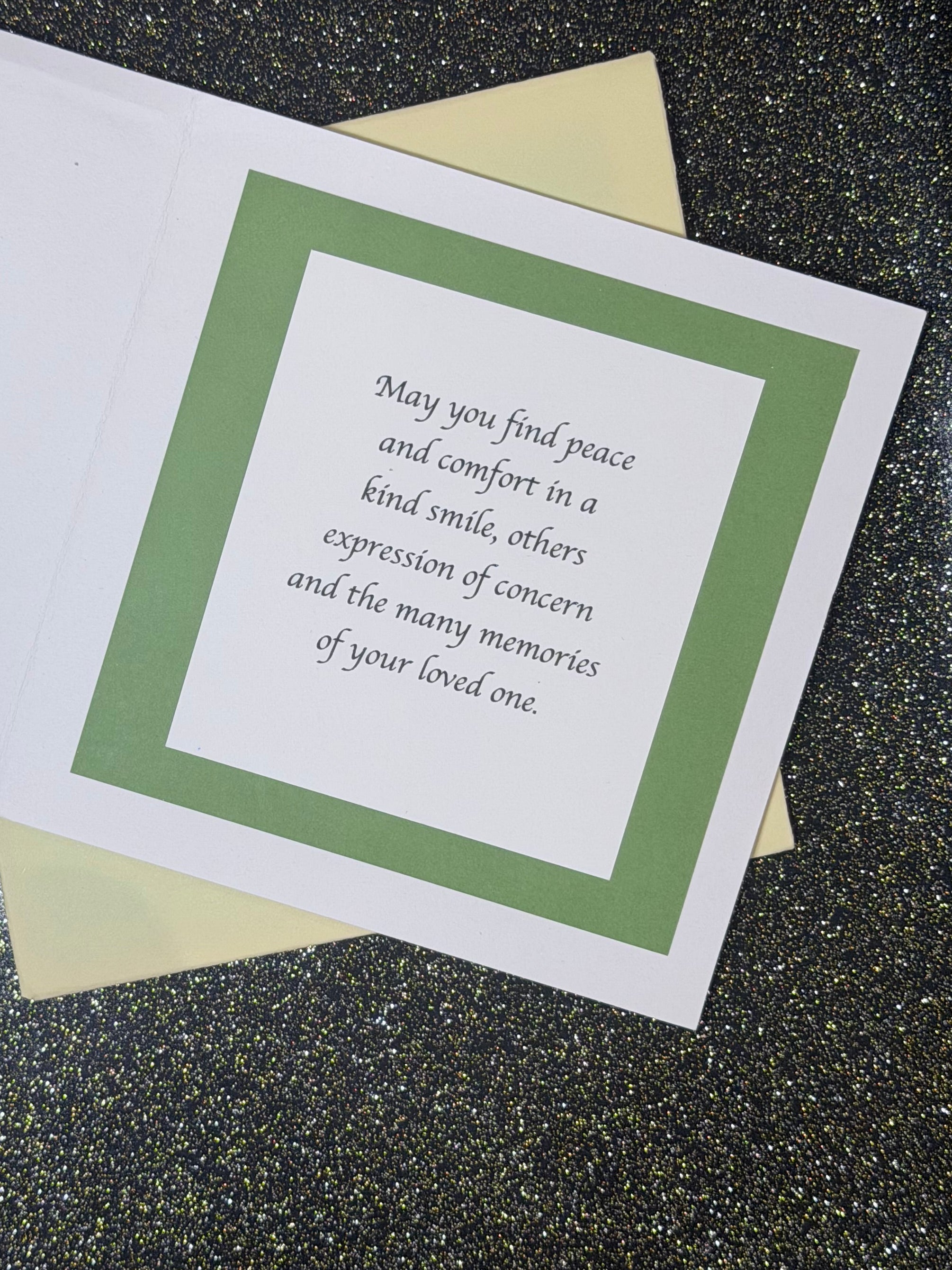 Green Leaf Small Prayer Card