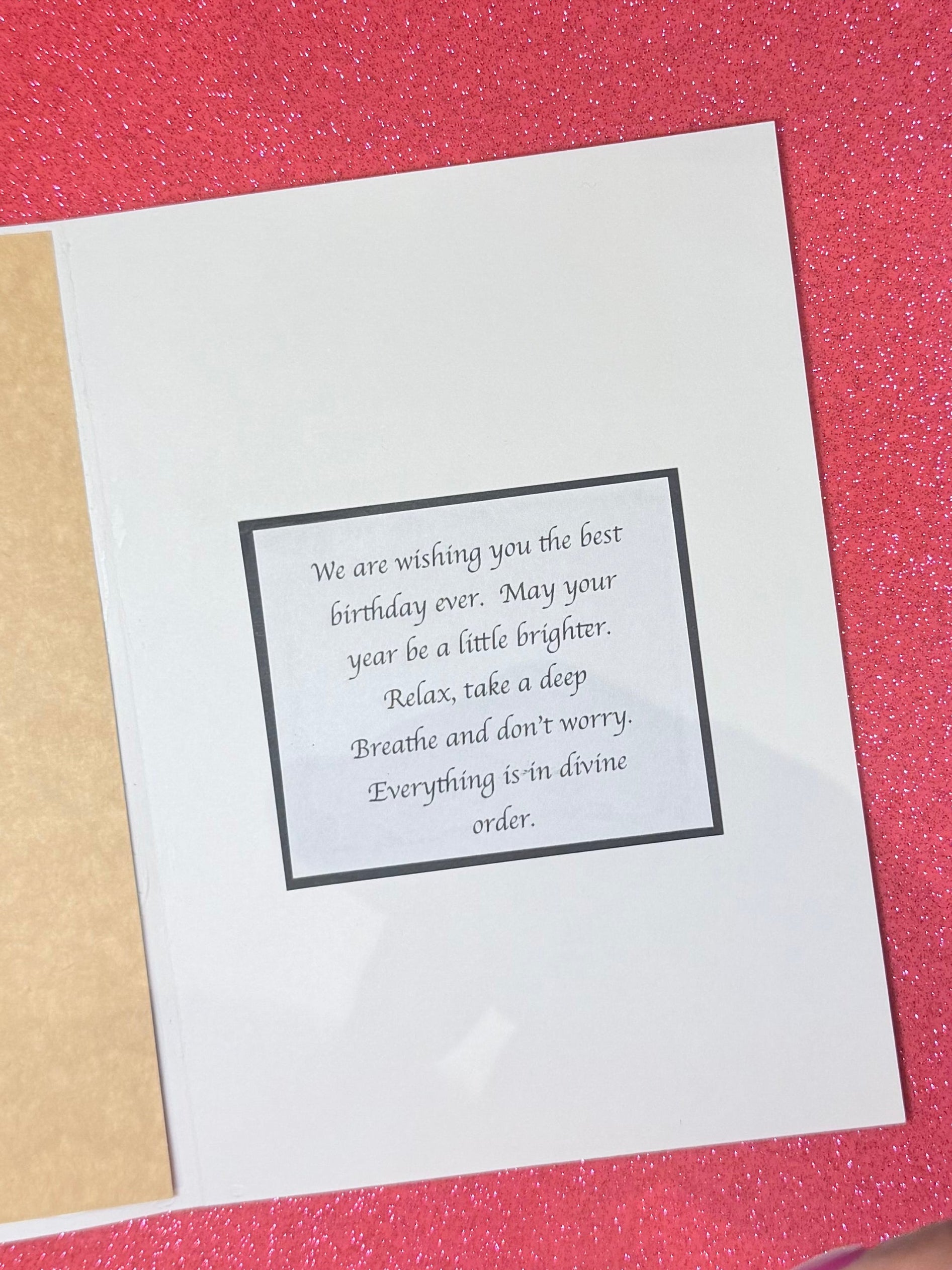 Red Floral Happy Birthday Card