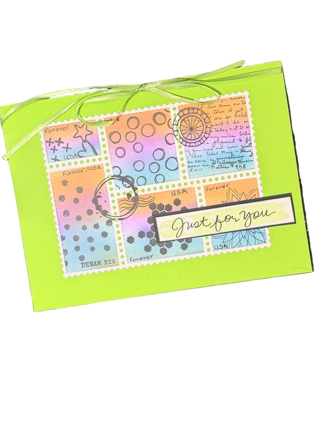 Green Just for You Card