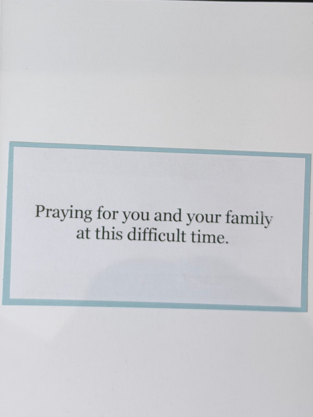 With Sympathy