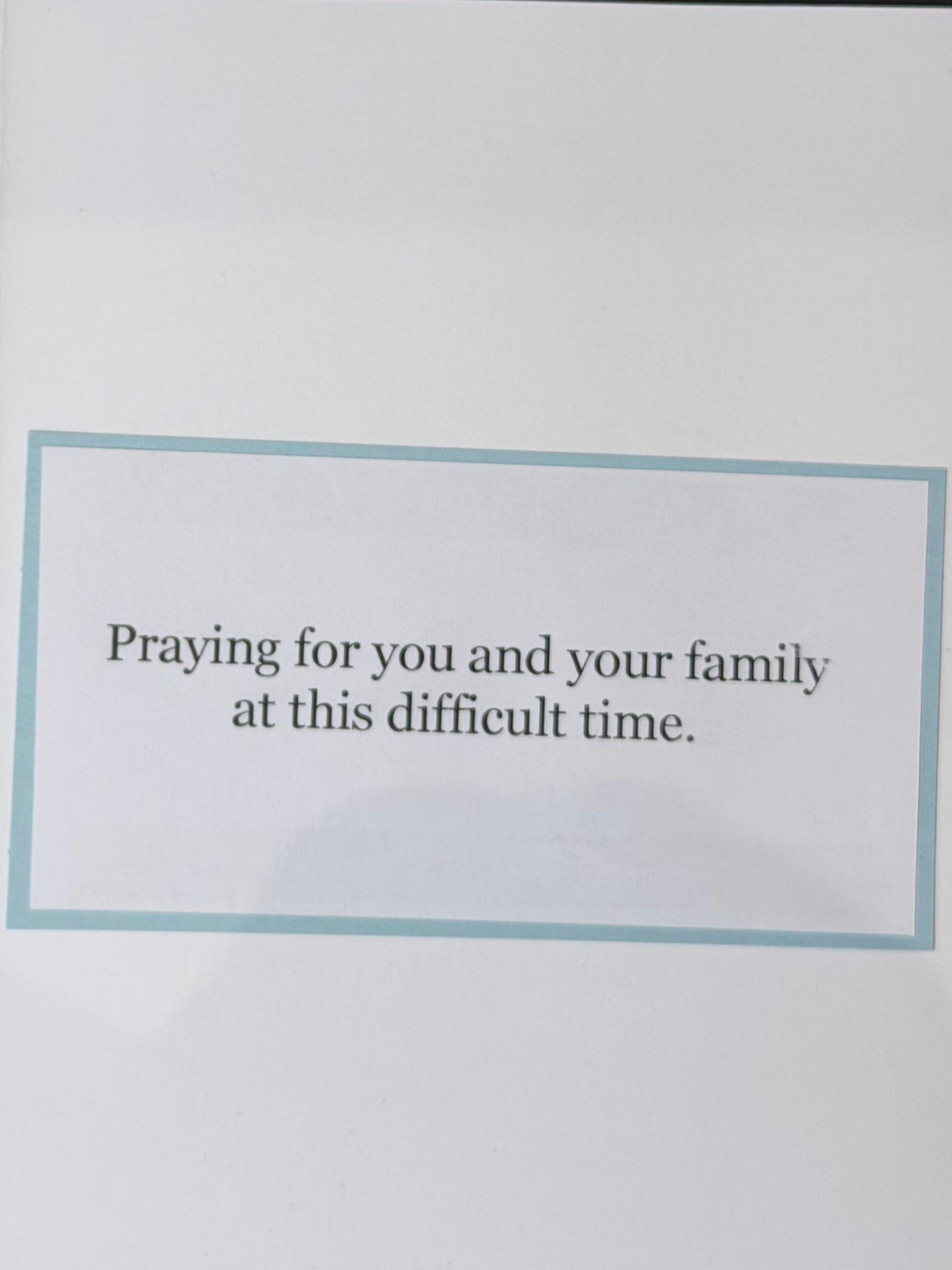 With Sympathy