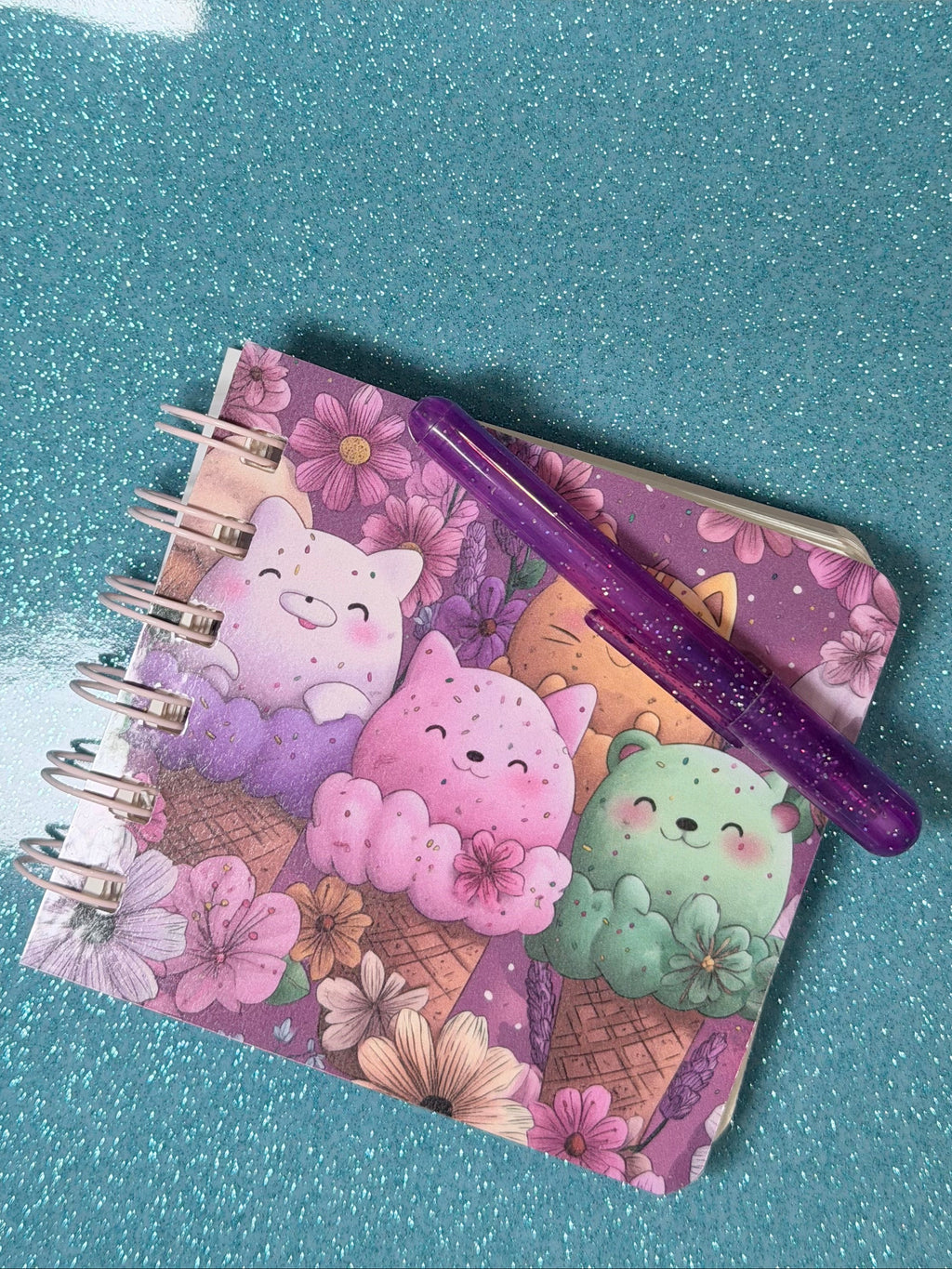 Cat and Ice Cream Notebook #3